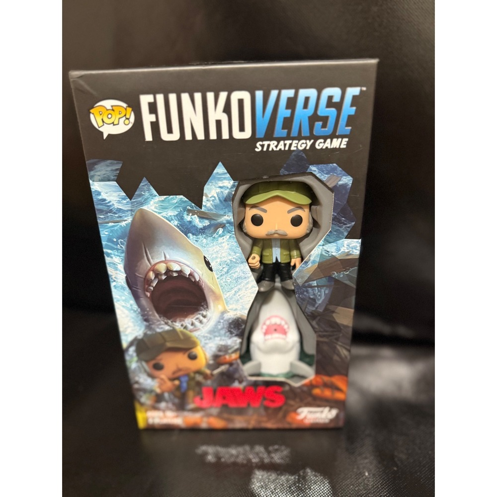 FunkoVerse Strategy Game Jaws Quint and The Shark Exclusive Pop Figures